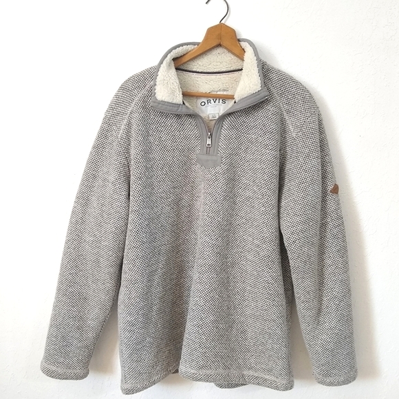 Orvis Other - ORVIS Brighton Sherpa lined 1/4 Zip pullover Mens size M